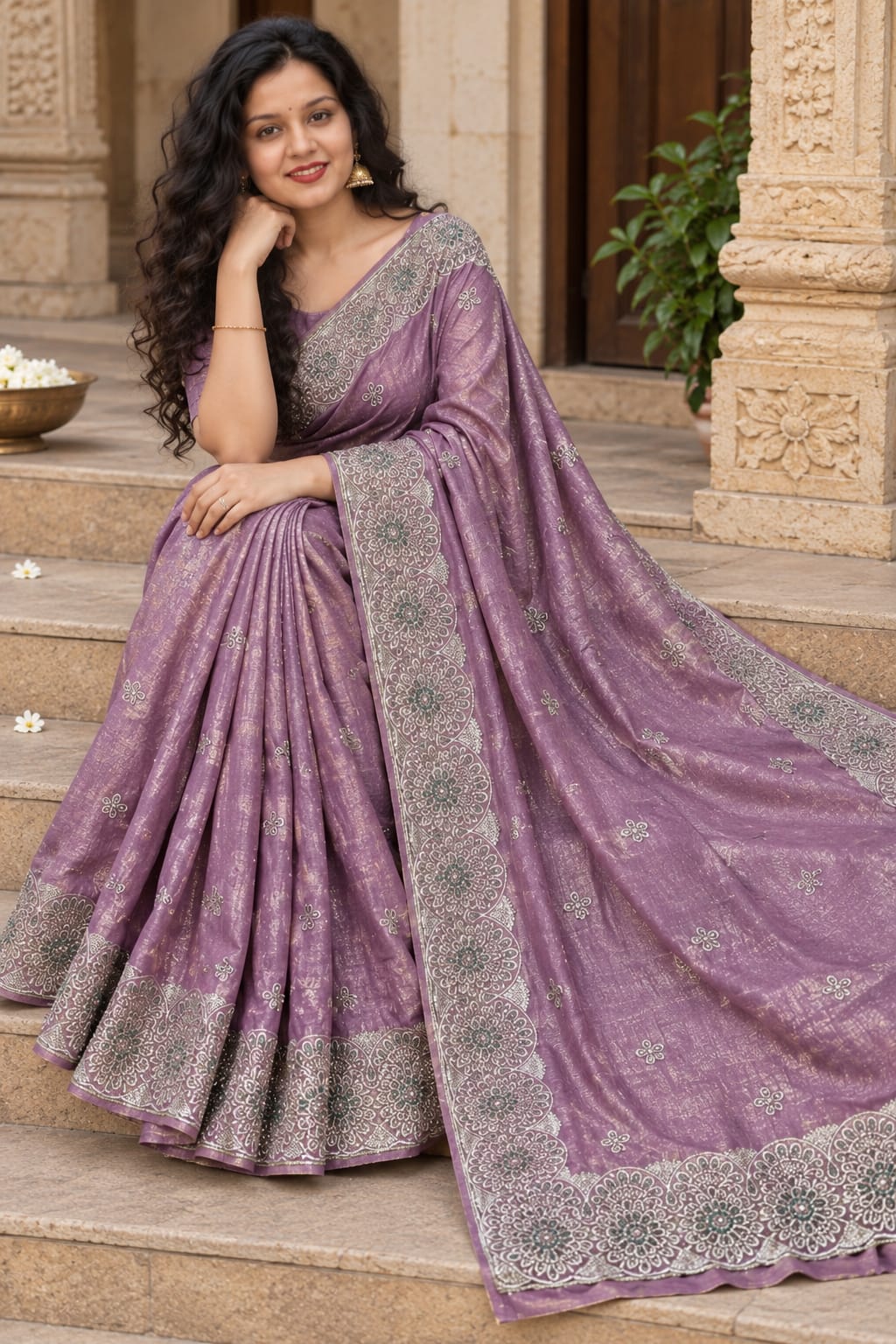 Gracious Royal Lavender Silver Elegance