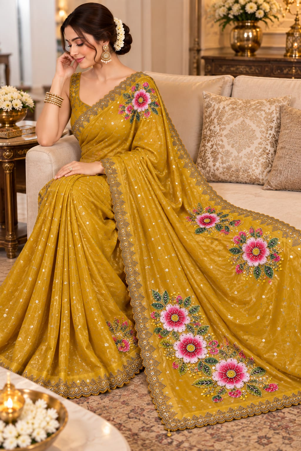 Silver Flora Define your Floral Aura - Perfect for festival